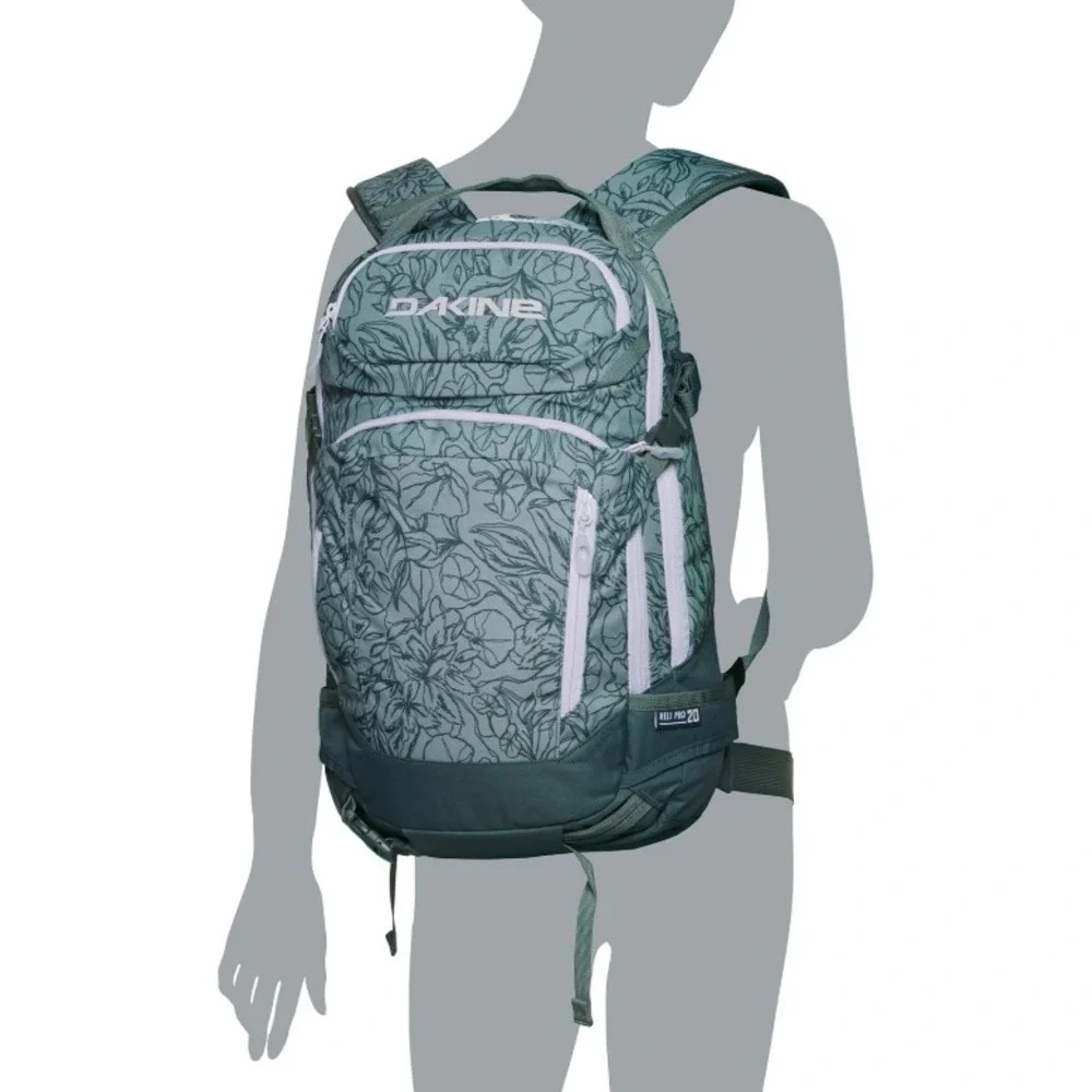 Dakine Heli Pro 20L Backpack Poppy Iceberg White Lightweight Ski‎ Snowboard Bag
